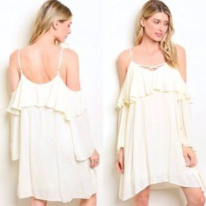 Cold Shoulder Shift Dress